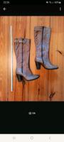 Stiefel, Leder, braun. gefüttert, Vintage Mitte - Tiergarten Vorschau