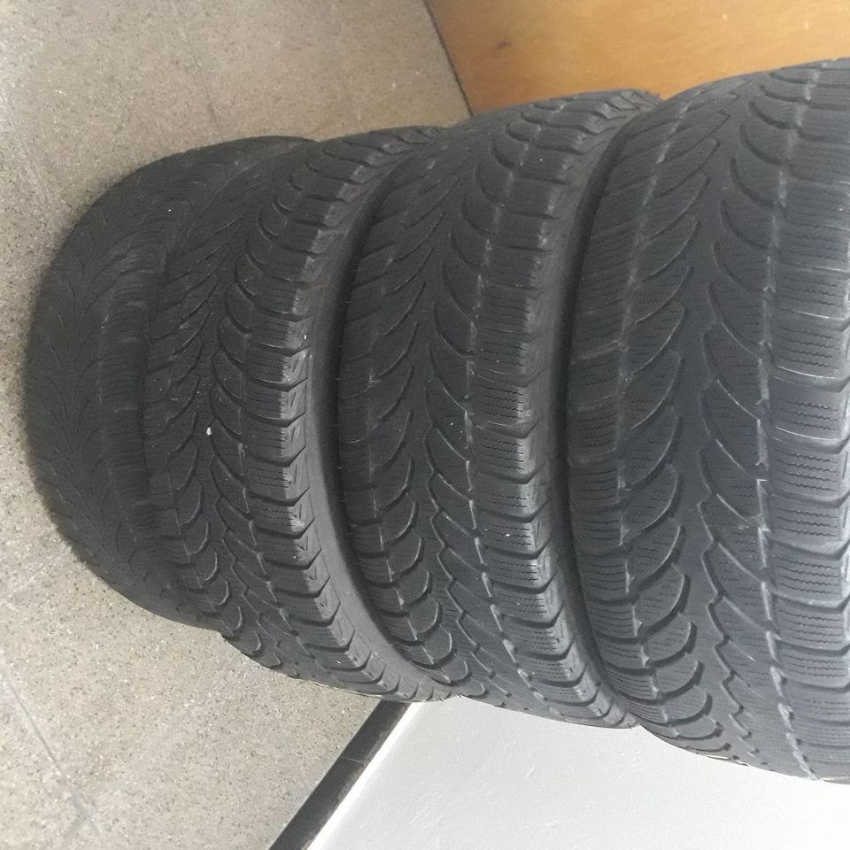 4 x  Platin Anzio Alufelgen KBA 48604 mit Winterreifen 205/55R16 in Ostfildern