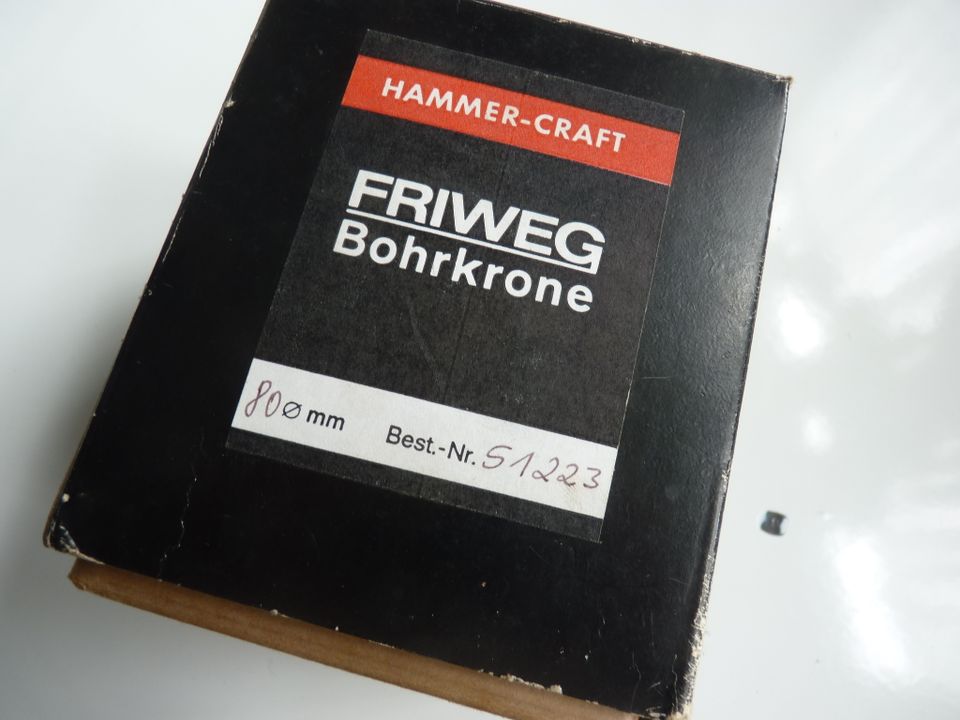FRIWEG Bohrkrone Dosensenker 80 mm, Länge ges.105 mm in Merching