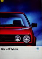 VW Golf II - syncro - Prospekt 08/1989 Dresden - Reick Vorschau