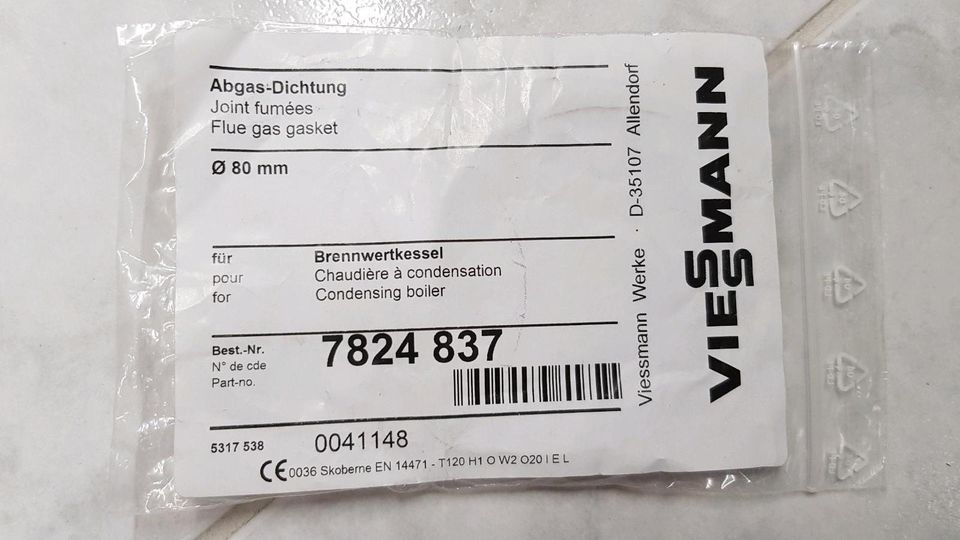 Viessmann  Abgas-Dichtung 7824 837 NEU in Seukendorf