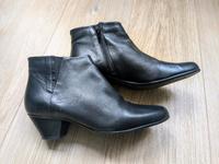 Damen Stiefeletten, gefüttert, echt Leder, schwarz, Gr. 39 Bochum - Bochum-Nord Vorschau