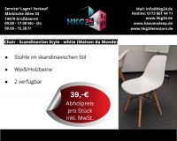 Stuhl skandinavischer Stil 2x vorhanden weiß mit Holzbeinen Brandenburg - Großbeeren Vorschau
