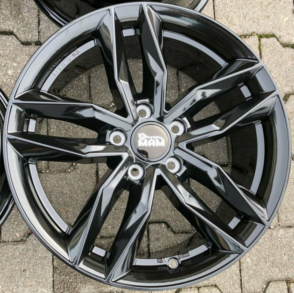 4 ALUFELGEN 17" FELGEN SEAT ALTEA TOLEDO 5P LEON 1P 5F NEU FREIHA in Bad Tölz