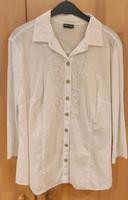 GERRY WEBER 44 Neue Bluse Weiß mit Kurbelstickerei in Silber Rheinland-Pfalz - Bürdenbach Vorschau