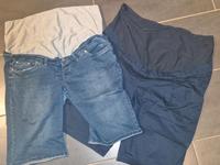 Schwangerschaftshose Hose Umstandsmode 48 50 Kurz Jeans Set Baby Sachsen - Leisnig Vorschau