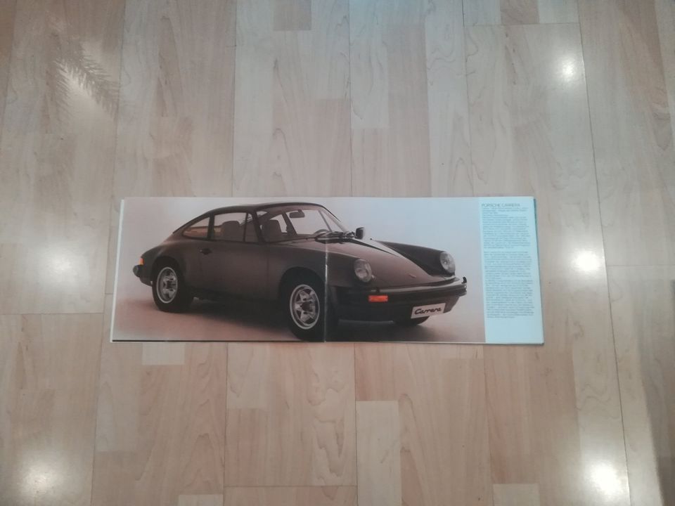 Porsche 911 Turbo Werbung Prospekt technische Daten 1977 Oldtimer in Norheim