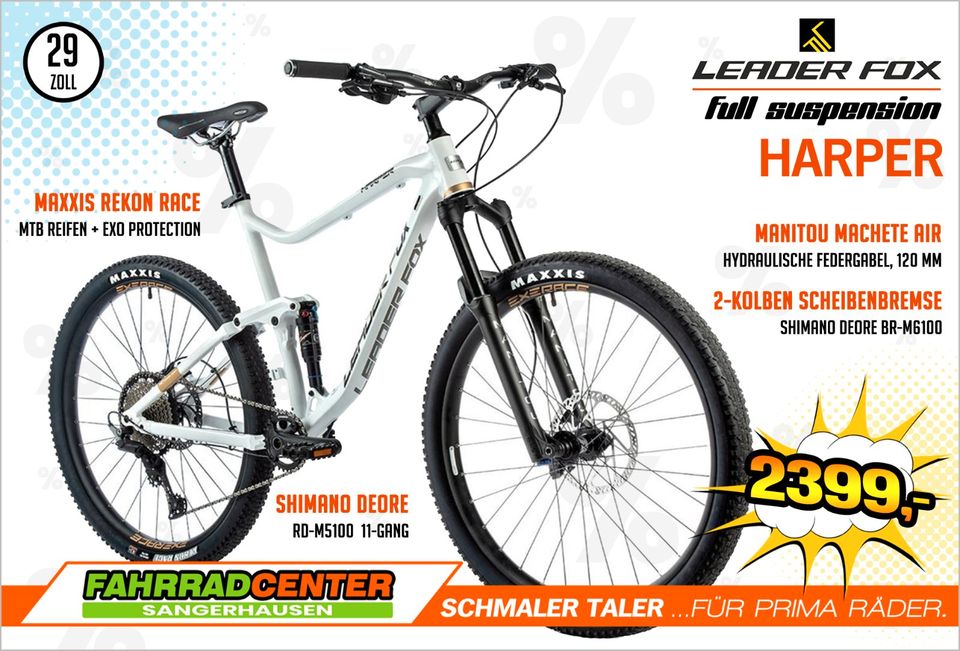 29" Leader Fox HARPER # Fully # MTB # All Trail in Sangerhausen