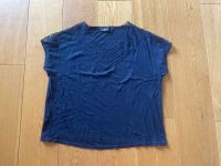 Gina Benotti T-Shirt Gr. 44/46 L mit Spitze Baumwolle dunkelblau Nordrhein-Westfalen - Oberhausen Vorschau