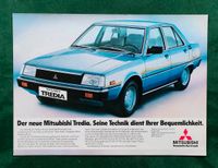 Mitsubishi Tredia Werbung Reklame 1982 Niedersachsen - Velpke Vorschau