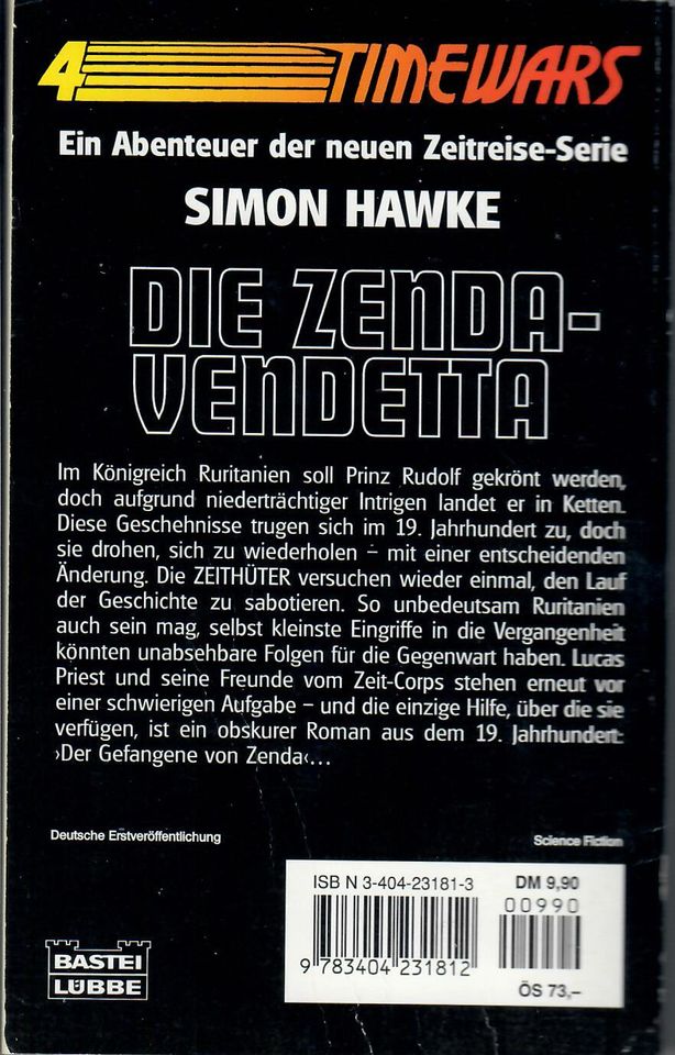 Simon Hawke: Die Zenda-Vendetta in Ilmenau