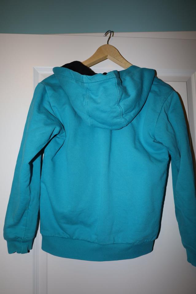 152 158 : Jako-o Jungen Teddy Kuschel Sweat Jacke türkis Kapuze in Rosengarten