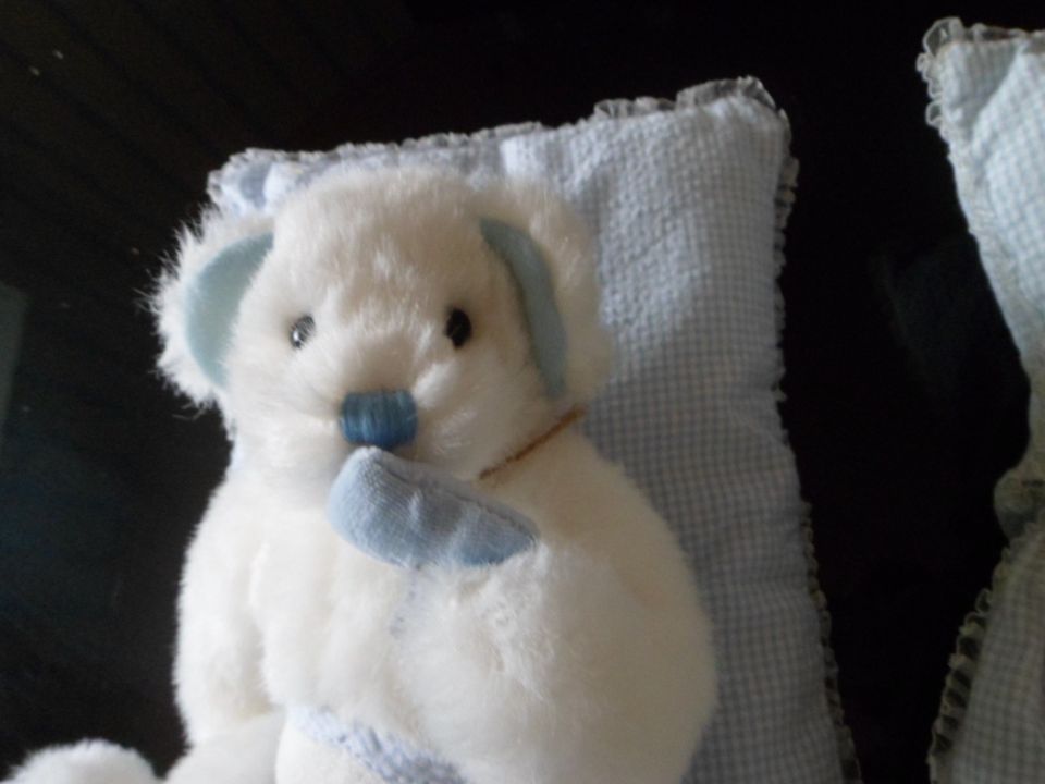 2 Stück Teddy / Plüschteddybär mit Schlafdecke 26 cm NEU*NEU*NEU* in Großalmerode