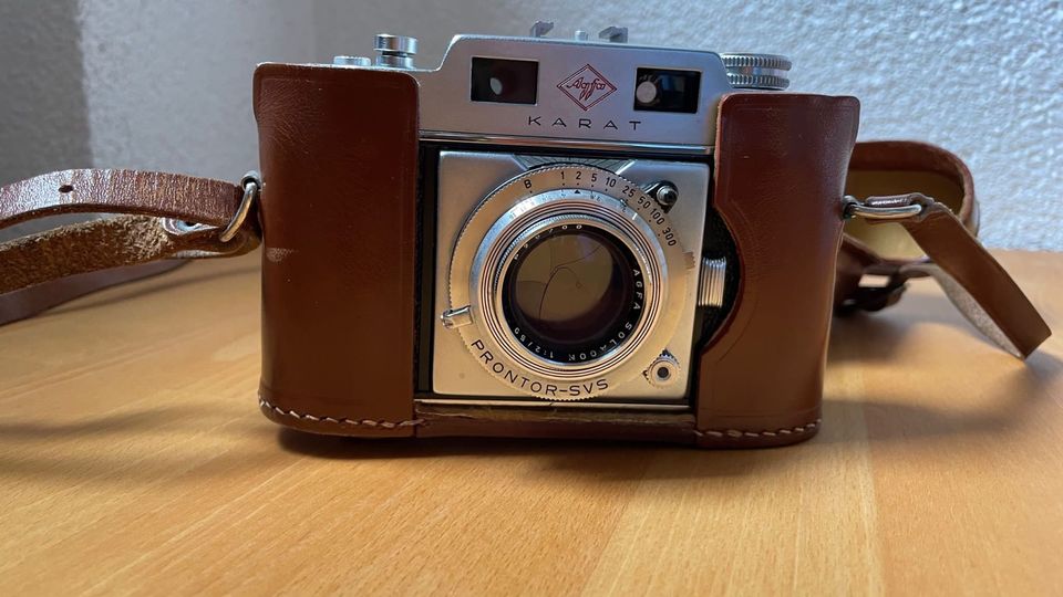 Agfa Karat Prontor SVS Solagon 1:2/50 mit Ledertasche in Schutterwald