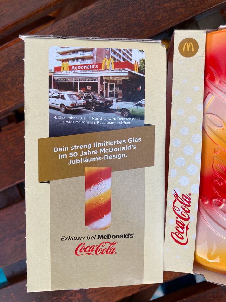 Coca Cola Glas 50 Jahre McDonald’s/2 Stück in Schleswig