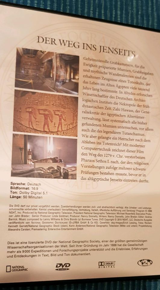 National Geographic, Reise in das Totenreich der Pharaonen, DVD in Karlsruhe
