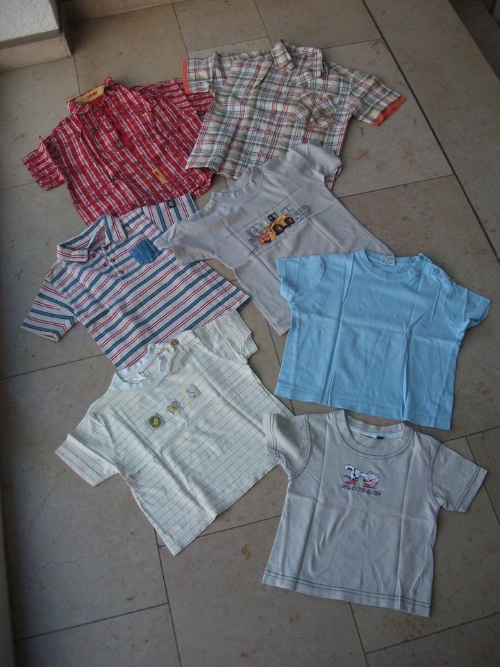 2 Hemden, 1 Polo-Hemd, 4 T-Shirts - Größe 86/92 in Krefeld