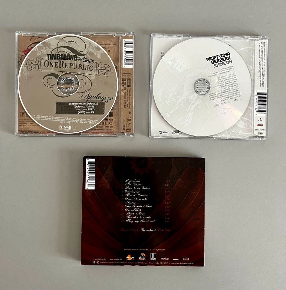 Singles und CD von Xandria, One Republic, Apoptygma Berzerk in Dortmund