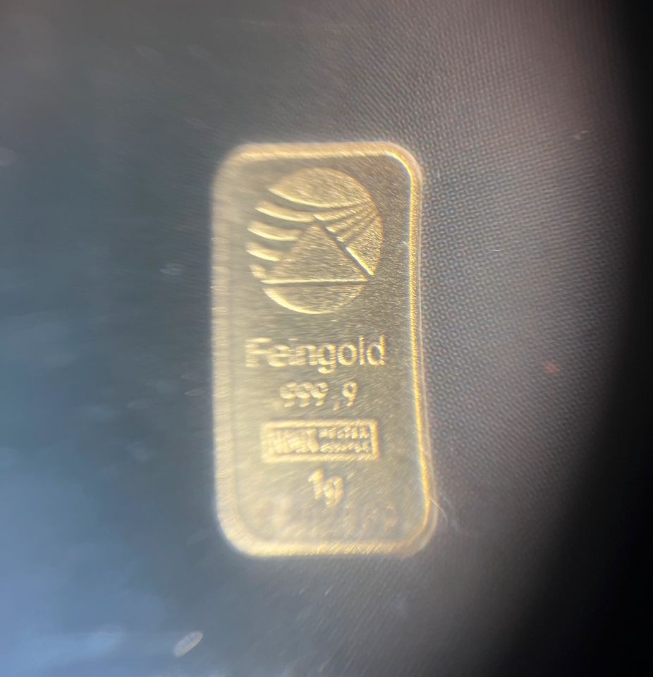 1g Gold im Investmentblister | 999,9 Feingold | Anlagegold Gold Münzen Barren in Düsseldorf