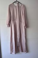 Satinkleid Maxikleid mit Bindegürtel in Puder Bayern - Peißenberg Vorschau