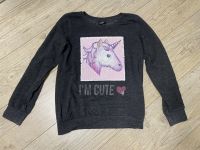 Page young Einhorn Pullover Sweatshirt Pailetten grau 146/152 Sachsen - Weinböhla Vorschau