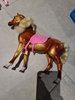 Barbie Pferd Braun mit Sattel Baden-Württemberg - Volkertshausen Vorschau