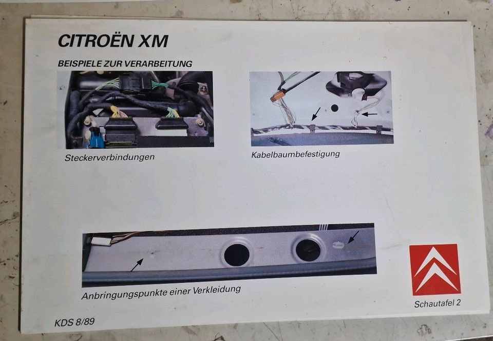 Citroen XM sehr seltene, große Schautafeln, Werbung, Schulung in Ahlen