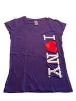 Shirt Top I love NY New York Gr. XL lila Saarland - Ottweiler Vorschau