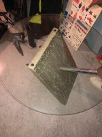 Couchtisch Glastisch Chrom mit Betonplatte Bayern - Hettstadt Vorschau