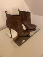 Buffalo Leder Stiefelette braun KrokoOptik Gr 41 Sendling - Obersendling Vorschau