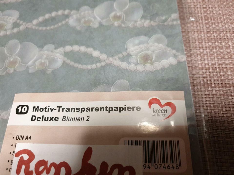 Ideen mit Herz 10 Motiv Transparentpapier Deluxe Din A4 in Stadthagen