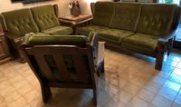 Schönes Vintage Sofa 70er 80er Retro Holz grün 3-Sitzer Bayern - Würzburg Vorschau