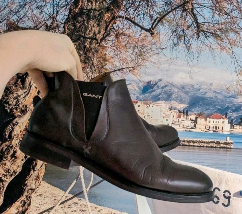 Braune Stiefeletten Chelsea Gant, 40 Größe in Bad Salzuflen