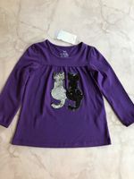 Mädchen Bluse Langarm Longsleeve Katzen Pailleten NEU Gr. 122 Baden-Württemberg - Albstadt Vorschau