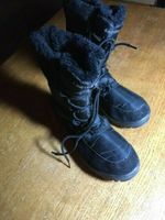 Winter Stiefel schwarz zum Binden gefüttert Gr. 38 Zustand gut Baden-Württemberg - Aichwald Vorschau