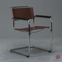 Thonet S34 Freischwinger Bauhaus Klassiker Stuhl Braun Leder TOP Bayern - Würzburg Vorschau