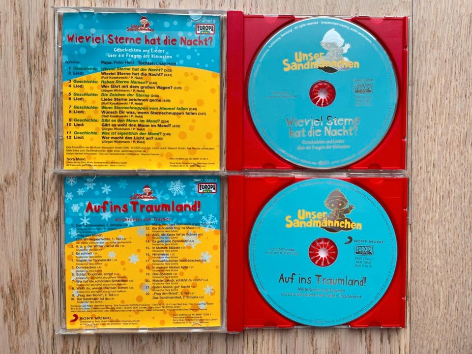 2 Sandmännchen CDs Hörspiel/Musik für kl. Kinder zum Einschlafen in Stuttgart