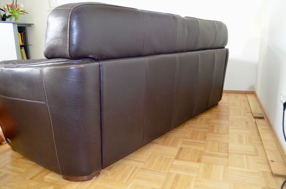 Incanto Designer Sofa Couch Echt Büffelleder made in Italy in Essen