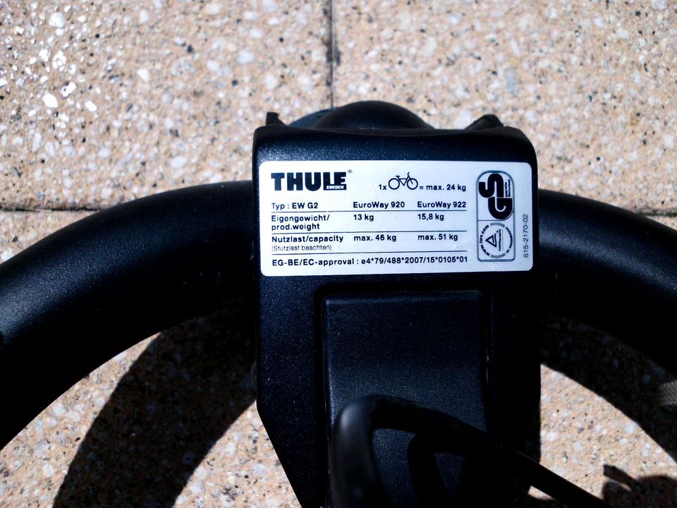 Thule Fahrrad Träger  2 Schlüssel und Anleitung in Pritzwalk