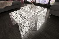 Couchtisch silber 2er-Set aus Metall Tisch im Cheese-Design NEU Sachsen - Chemnitz Vorschau