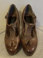 College Pumps aus Leder, cognacfarben, Größe 37, klassisch Kr. München - Kirchheim bei München Vorschau