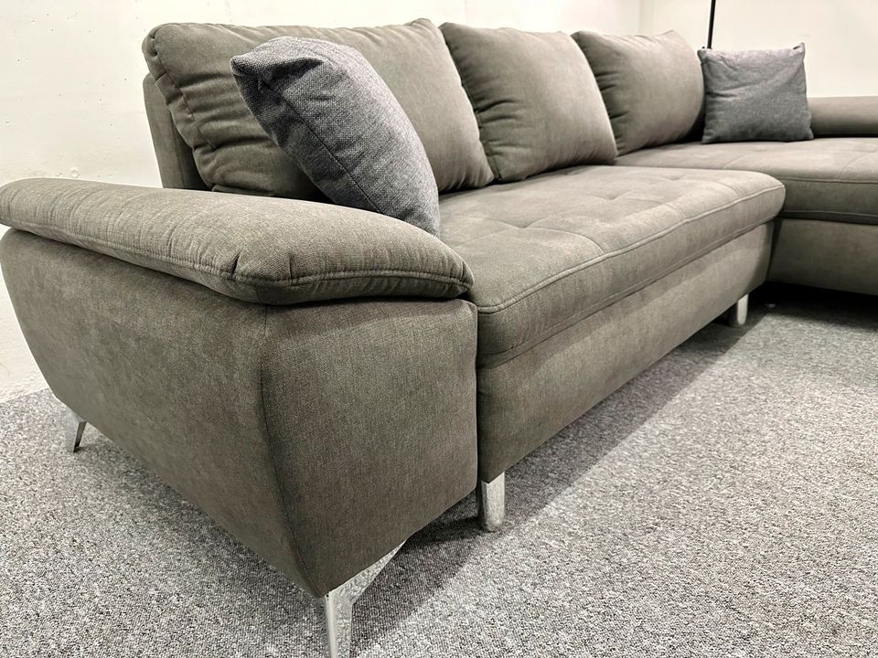 NEU! Ecksofa + 2,5 Sitzer Garnitur Latigo Schlamm in Löhne