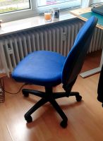 Schreibtischstuhl blau schwarz Stoffbezug Lehne verstellbar Hessen - Kassel Vorschau