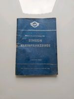 Simson Kleinfahrzeuge Betriebsanleitung Ausgabe 1967 Sachsen - Ebersbach/Sachsen Vorschau