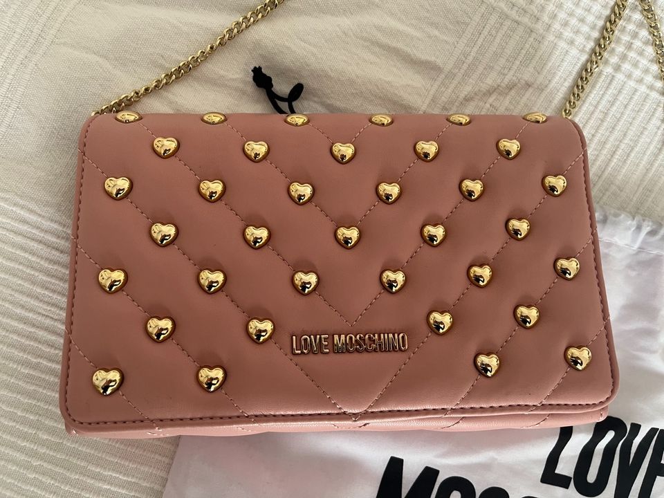 Love Moschino Handtasche rosa Herz valentin Gold Rose in Stuttgart