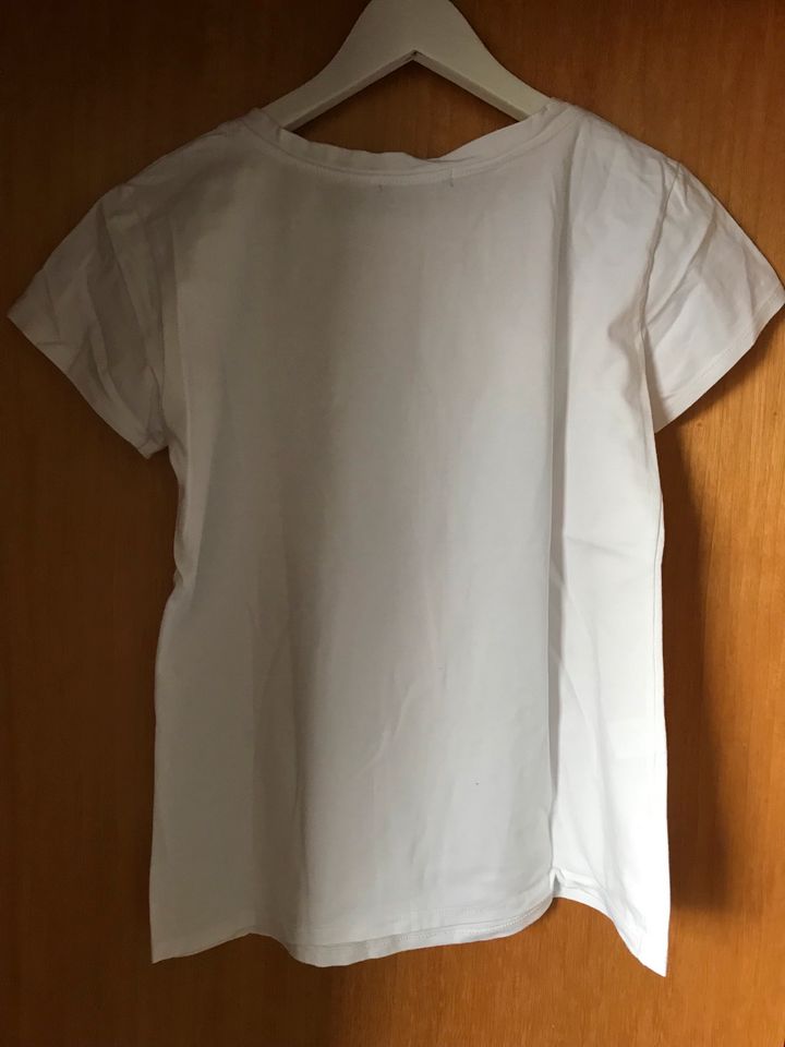 Damen T-Shirt Weiss Apfel Apple Italy italienische Mode in Leinefelde