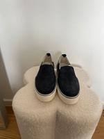 Hogan Mokassin Damen Schuh blau Silber Gr 37 Düsseldorf - Friedrichstadt Vorschau