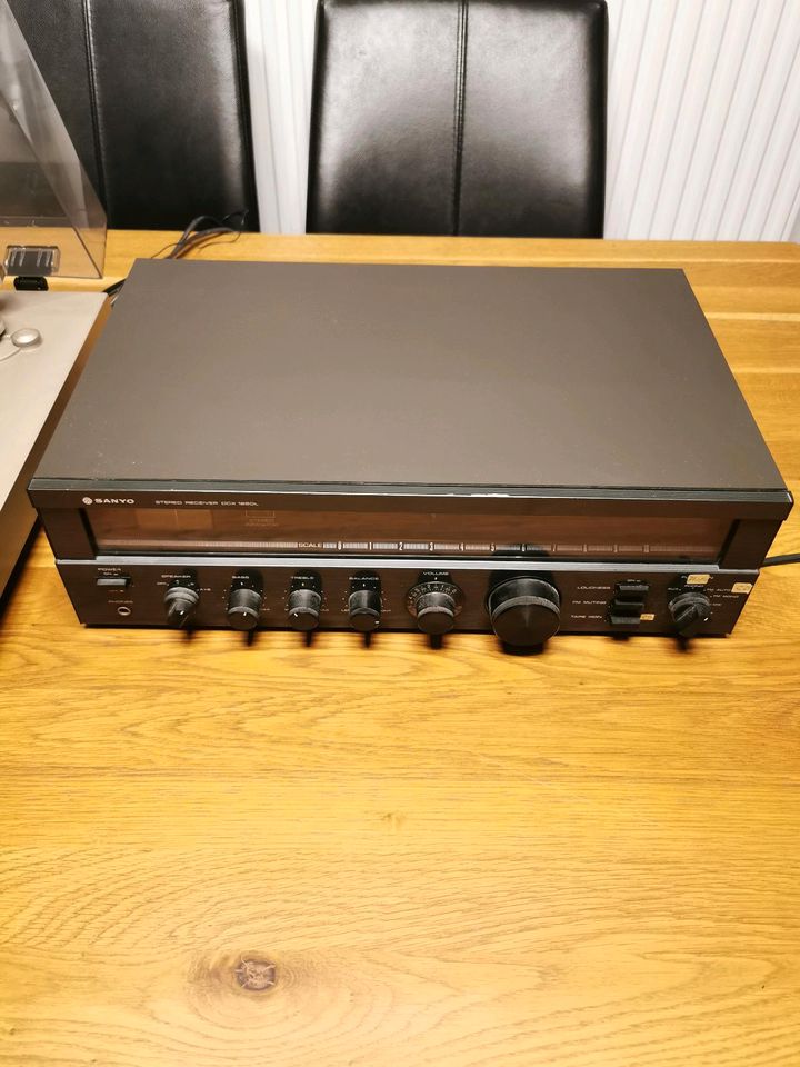 Plattenspieler Sony PS-T30 Verstärker Sanyo Receiver DCX 1950L in Winnenden