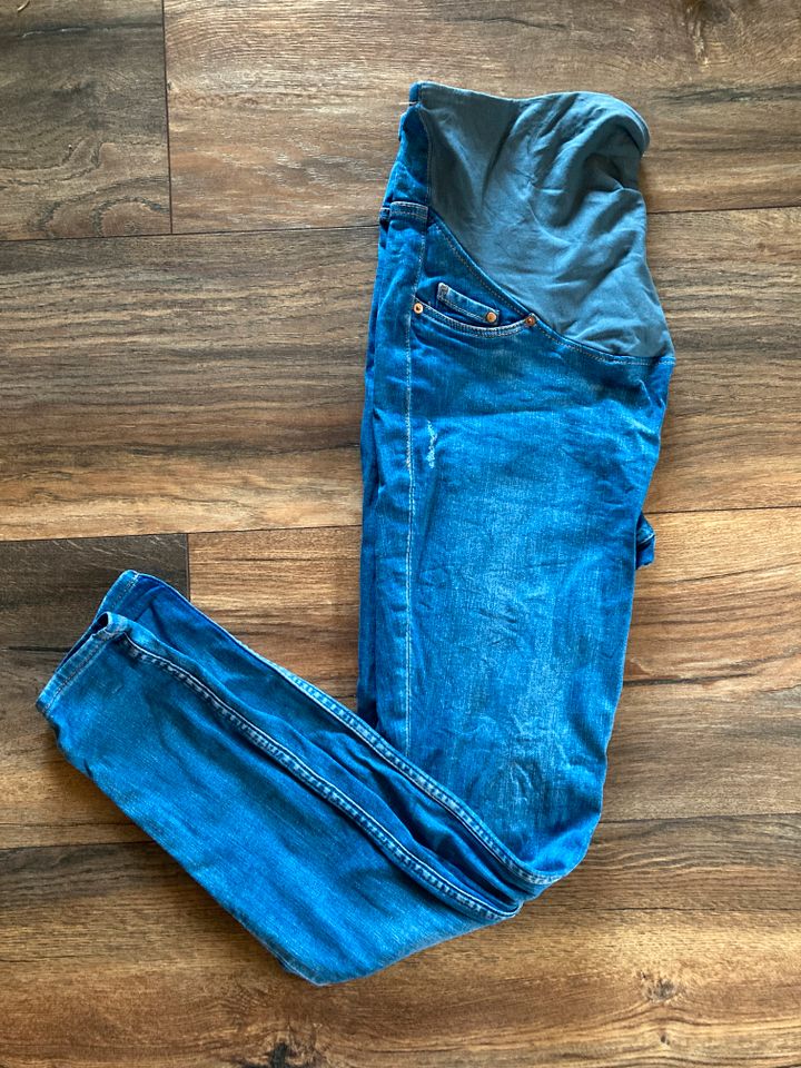 Blaue Jeans Skinny gr. L / 40 Umstandsmode Schwangerschaft in Reinbek