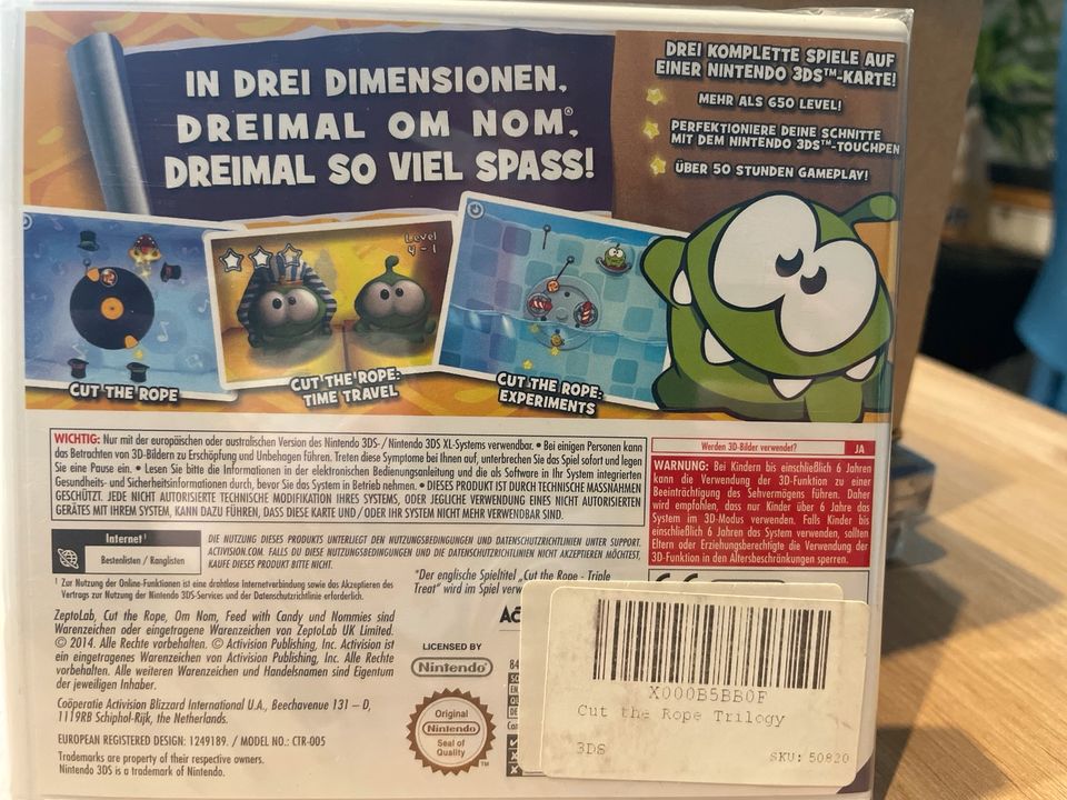 NEU! Cut the Rope Trilogy Spiel für Nintendo 3DS in Lichtenau